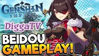 Heldin Beidou neu im Team Genshin Impact  deutsch Gameplay  