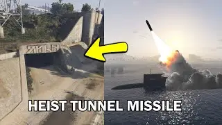The craziest stunt in GTA history - Heist tunnel missile 60 fps
