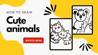 how to draw cute animals l  cute animals