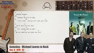 🎸 Someday - Michael Learns to Rock Guitar Backing Track with chords and lyrics