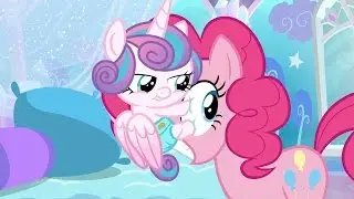 Flurry Heart & Pinkie Pie - Giggling and hugging - Face hugging