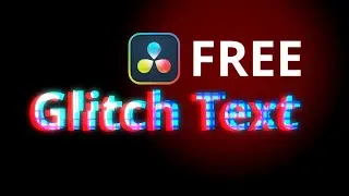 Free Glitch Text Preset Davinci Resolve 17