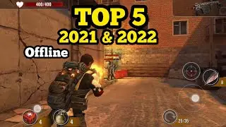 TOP 5 MEJORES JUEGOS DE DISPAROS SIN INTERNET PARA  ANDROID 2021 y 2022