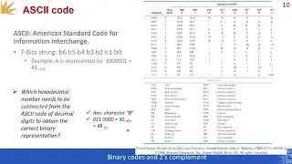 Lecture 3: Binary codes (BCD, ASCII)