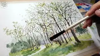 Petrin Hill, Prague | Watercolor Painting Time Lapse