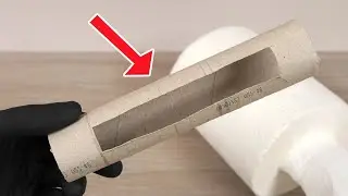 Cut a HOLE in the HOUSEHOLD ROLL and you will be amazed