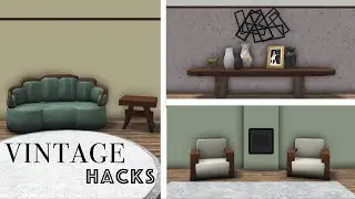 3 VINTAGE Furniture Hacks! | Bloxburg