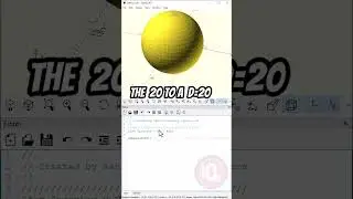 OpenScad: Sphere #3dprinting #openscad #openscadtutorial
