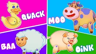 Animal Sounds Song - Learn Animal Sounds for Kids & More Kids Rhymes