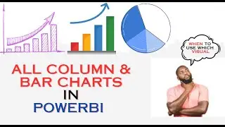 Column And Bar Charts in PowerBi | 100% Stacked Bar & Column Charts | Clustered  Bar & Column Charts