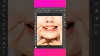 How to whiten teeth in Photoshop #shorts