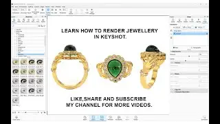 How to render jewellery in keyshot?/keyshot/keyshot jewellery animation/
