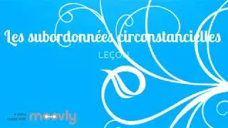 Les subordonnées circonstancielles