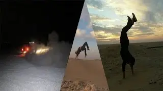 GOING TO THE KUWAIT DESERT || BARBECUE || DRIFTING || FRONT FLIPS || CATCHING SHEEP