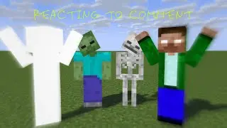 Monster school:Reacting  to comment-MINECRAFT ANIMATION