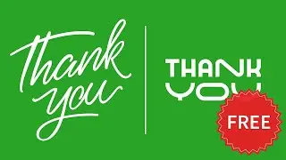 Thank You - Free Green Screen Animations