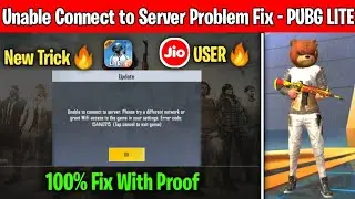PUBG MOBILE LITE UNABLE CONNECT TO SERVER PROBLEM FIX IN JIO SIM | PUBG LITE SERVER PROBLEM FIX