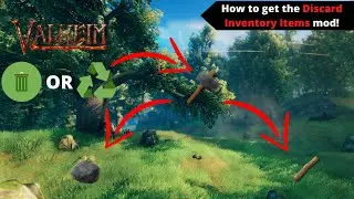 Valheim MODS : How to get the Discard / Recycle Inventory Items mod!