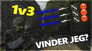 INSANE 1v3 NOSCOPE RUNDE! (VINDER JEG?)