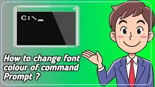How to Change font colour in CMD prompt ? #cmd #prompt #color #changecolor