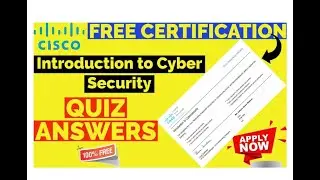 CISCO Introduction to Cyber Security | Quiz Answers | Cisco | Networking Academy