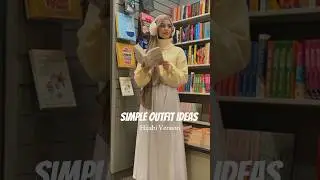 Aesthetic outfit ideas (Hijabi Version) 💕 | Simple daily outfits #shorts