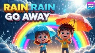 Rain Rain Go Away | 3D Cartoon Nursery Rhymes for Kids | Sing Along Fun Songs