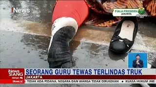 Guru Tewas Tertabrak Truk Usai Terjatuh dari Motor Karena Jalan Licin 
