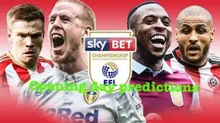 My Opening Day predictions for the 17/18 championship season