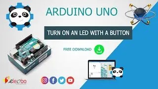 How to Turn on an led with push button + arduino + mblock + proteus simulation