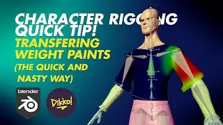 Character Rigging Quick Tip! Transferring Armature Weight Paints (The Quick and Nasty Way!!)
