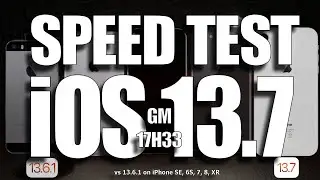 Speed Test : iOS 13.7 GM vs iOS 13.6.1 ( Benchmark / Performance Test )