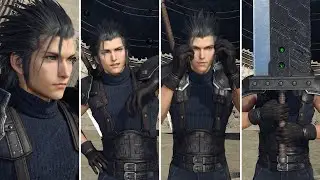 Zack Fair Alternate Main Menu Poses | FF7 Rebirth