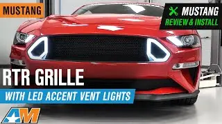 2018-2020 Mustang RTR Grille with LED Accent Vent Lights Review & Install