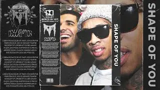 [FREE] Drake x Tyga Type Beat | SHAPE OF YOU | Freestyle Pop Hip Hop Type Beat 2021 | 114 Cmin