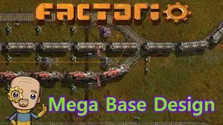 Factorio : How big a train is too big? : Mega Base Ep1