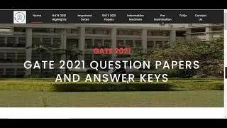 GATE 2021 Official Answer Key (Out) - How To Check Official GATE 2021 Question Papers & Answer Key