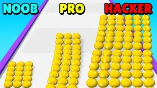 NOOB vs PRO vs HACKER in Dino Egg Run 3D!