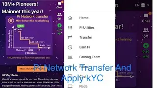 How to enable transfer option and Apply for Pi Network kYC From Feber IQ