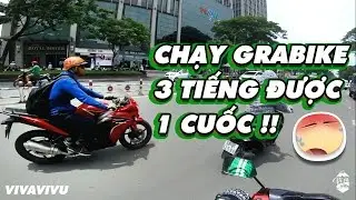 LẦN ĐẦU CHẠY GRAB 3 TIẾNG ĐƯỢC 1 CUỐC | GRABIKE VLOG 1 Đuối SML | Gặp CBR 150 - FZ-S và TFX 150