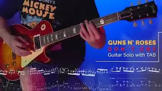 Guns N' Roses - Don't Cry Guitar Solo with TAB (Standard Tuning, Gibson Custom 1959 Les Paul)