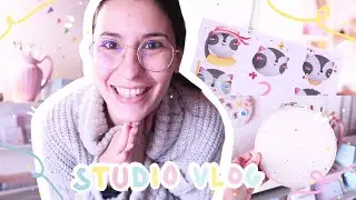 ⭐STUDIO VLOG ⭐  / PACKING 30 PATREON BOXES / From illustration to packaging: my whole process!