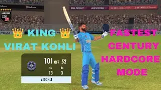 King 👑 VIRAT KOHLI 👑 Fastest Hundred 💯 || RC 22 Batting In HARDCORE mode || #rc22 #viratkohli