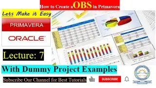 How to Create OBS in Primavera P6| Primavera P6 Training
