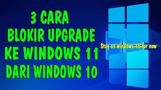 3 Cara Blokir Update (Upgrade) Ke Windows 11 Dari Windows 10