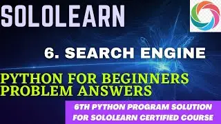 search engine | python for beginners problem solution | python3 project answers sololearn