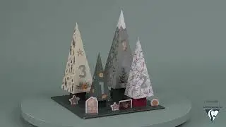 Pas-à-pas kit décoration « Sapins de l’Avent » – Loisirs Créatifs Clairefontaine