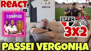 CORINTIANO REAGINDO (REACT) SÃO PAULO 3X2 CORINTHIANS  | TRICOLOR CAMPEÃO DA COPINHA 2025