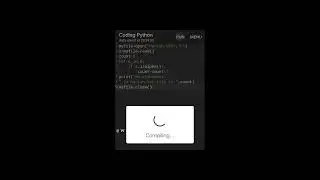 Count Alphabets In File 🗃️ #shorts  #phython #youtubeshorts