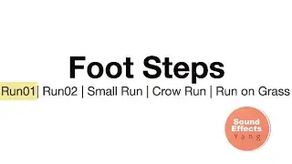 Running/Foot Steps Sound Effects Free Download